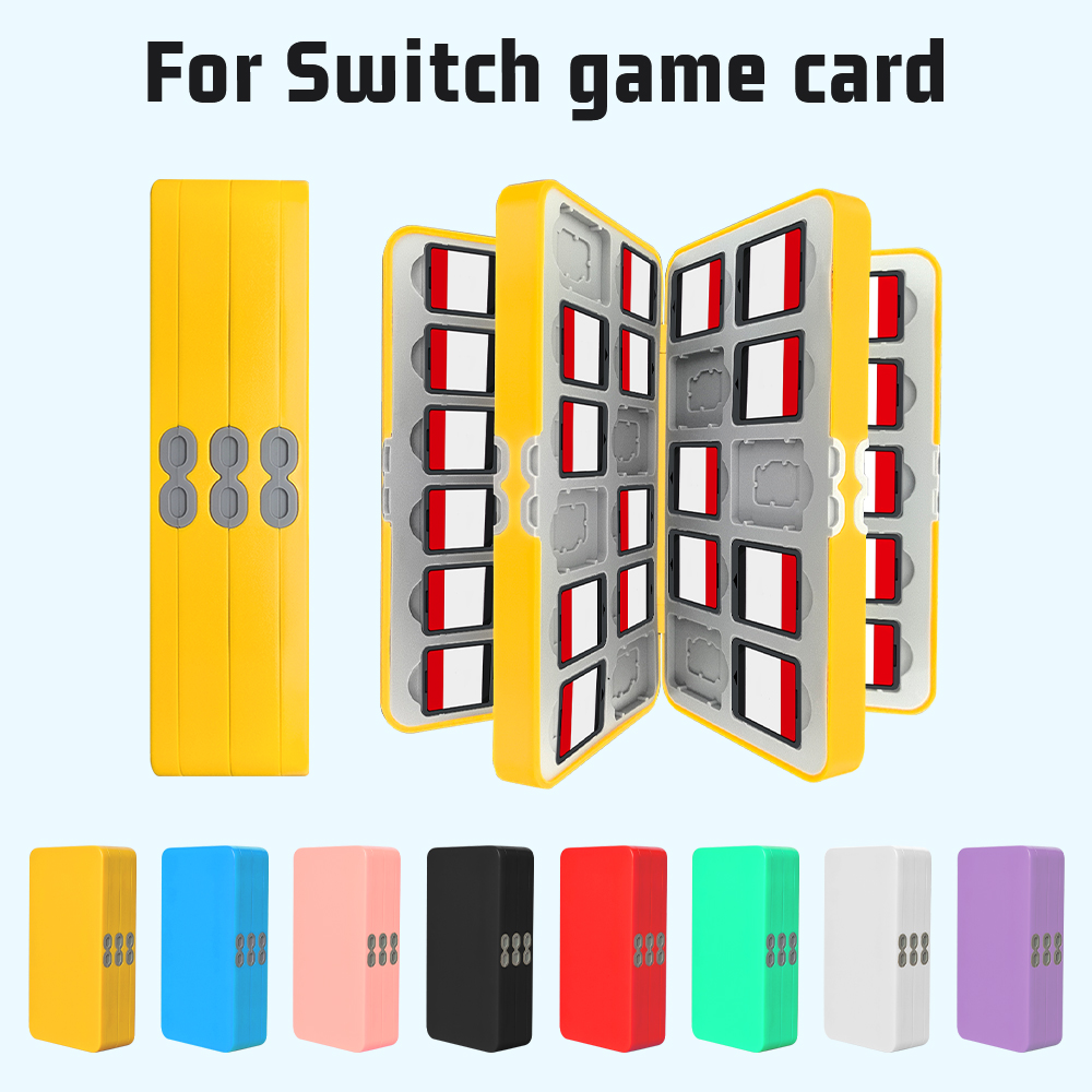 Game Boy Cartridge Holder - Switch 1/2ゲームカードに適した72-in-1収納ボックス