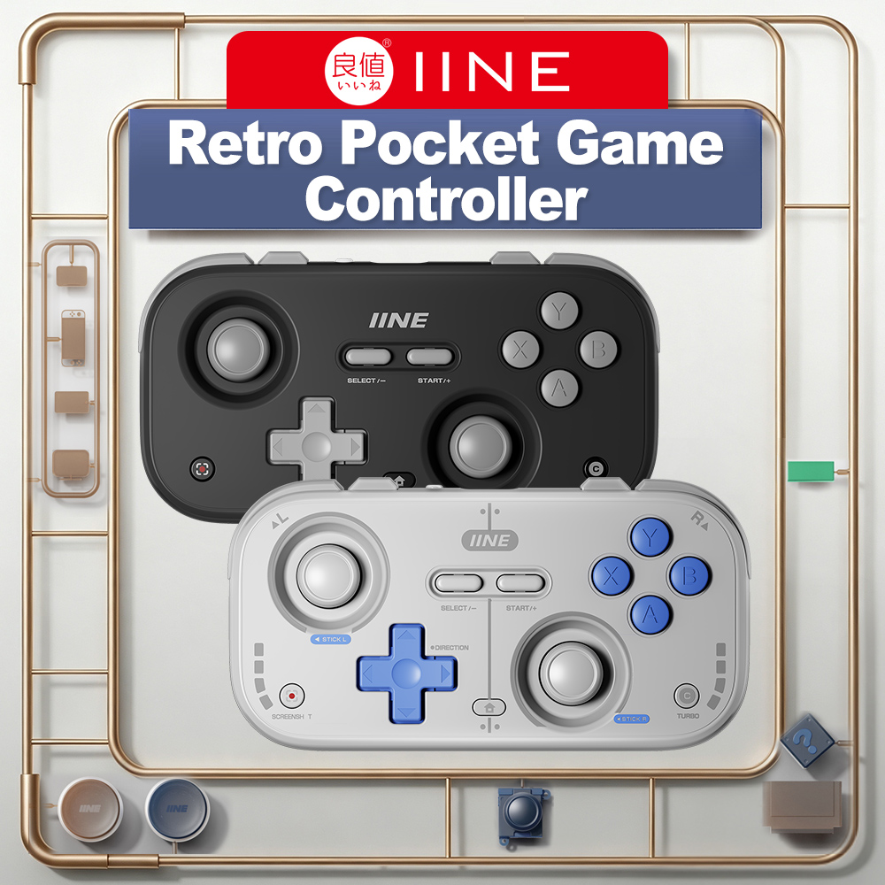 Retro Gaming Mini Pc - IINE ミニコントローラー レトロポケット ブルートゥースゲームパッド ニンテンドースイッチ2/1用アクセサリー スチーム