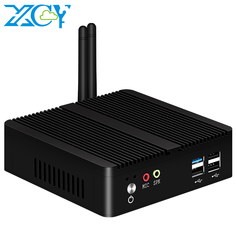 Retro Gaming Mini Pc - Xcy-Mini PC Intel Celeron j1900クアッドコア,ギガビットLAN,4x USB,HDMI,vga,wifi,Linux/Ubuntu,ファンレス