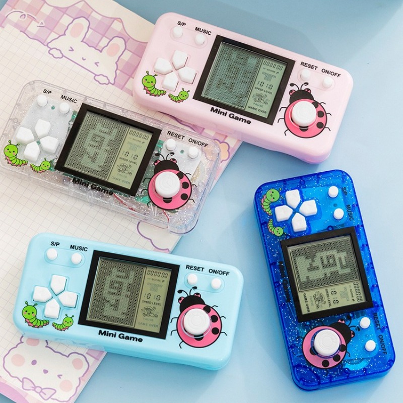 Retro Gaming Download - レトロミニハンドヘルドゲームコンソールポータブルクラシック電子ゲームプレーヤーテトリスゲーム付きノスタルジックポケットゲームデバイス