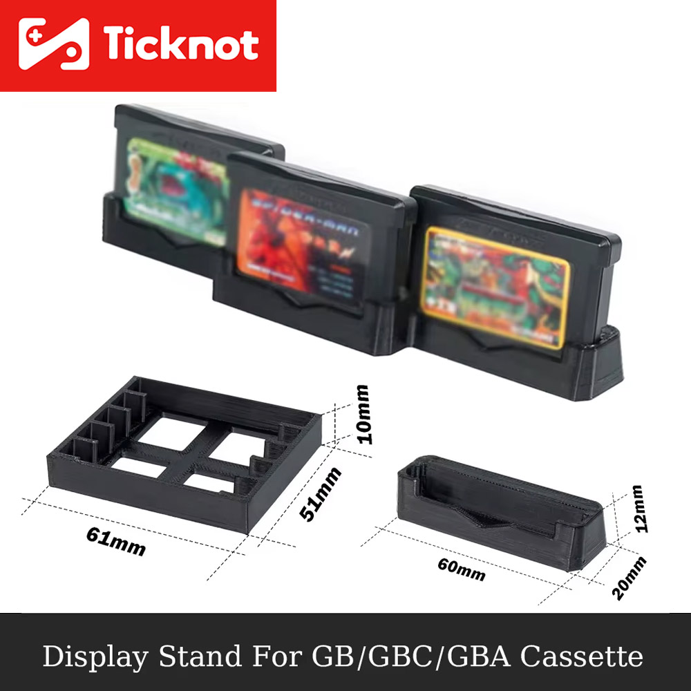 3Dプリント製ゲーム収納スタンドブラケット、カートリッジホル - Game Boy Cartridge Holder のレビューと価格