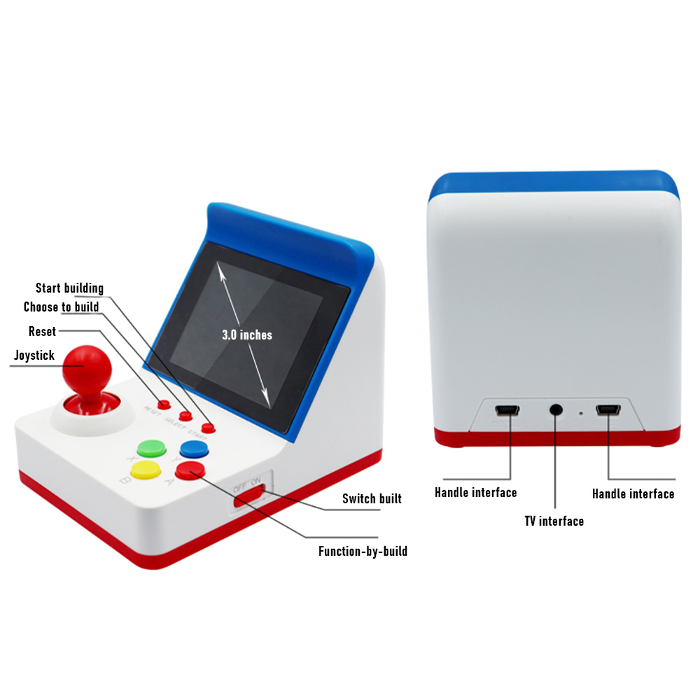 360ビデオゲームコンソール,3インチ画面,8ビット,レトロ - Retro Gaming Machine のレビューと価格