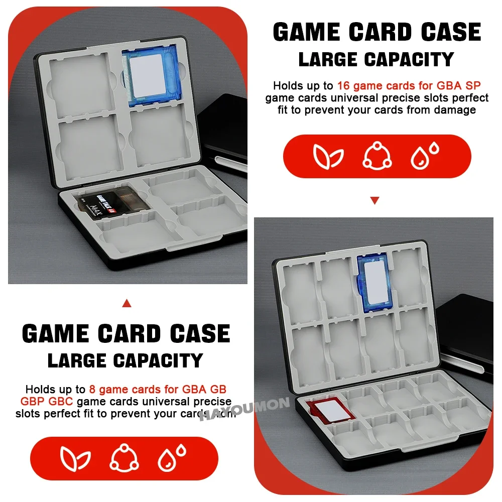ポータブル16 in 1ゲームカード収納ボックス GBA S - Game Boy Cartridge Holder のレビューと価格