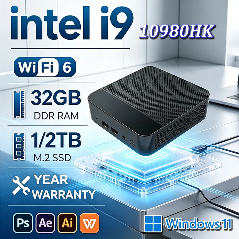 ミニPC Core i9 10980HK Windows 1 - Retro Gaming Mini Pc のレビューと価格